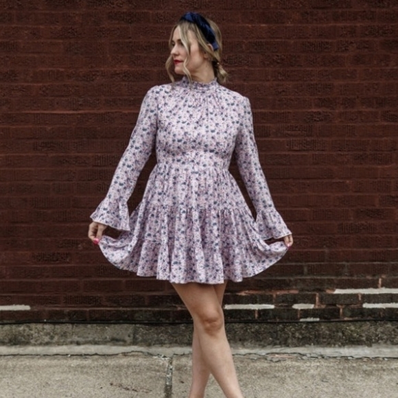 COTTAGECORE Tiered Floral Ruffle Dress - Picture 1 of 13